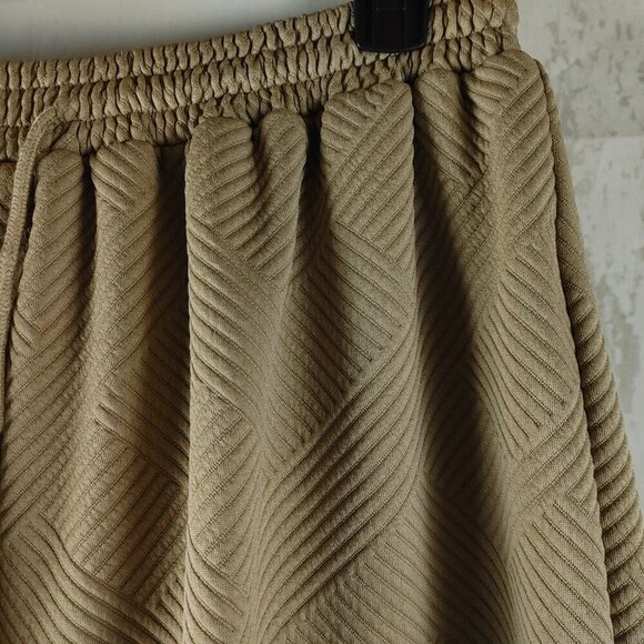 Shein Curve Plus Size 4XL Tan Textured 2pc Outfit Pant Set - Picture 11 of 15